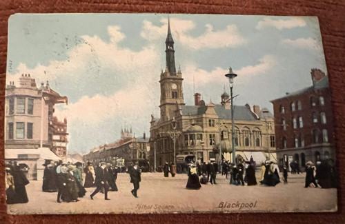 Antique postcard blackpool - antique,