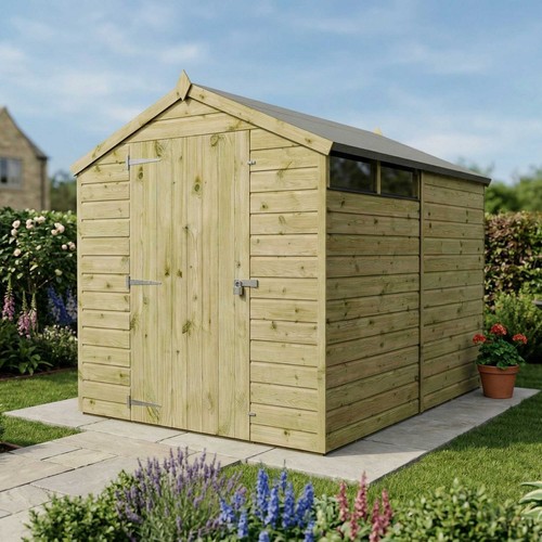 8x6 wooden garden shed shiplap - 8x6,