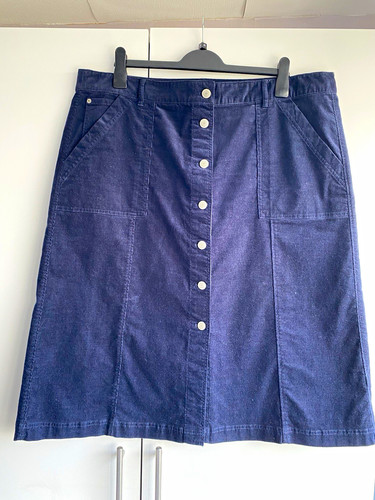 Per una blue corduroy - una,
