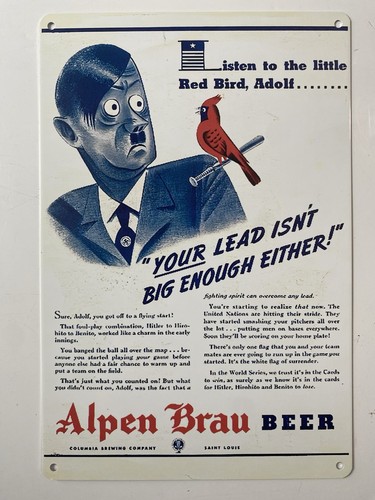 Alpen brau beer sign st - brau,