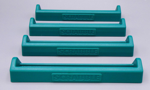 Green scrabble plastic - 4x,