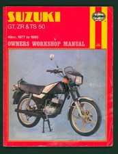 Suzuki TS50 GT50 ZR50S (77-85) Haynes Repair Manual Book GT ZR TS 50 ER X1 FP42