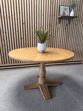Oak FurnitureLand Round Dining Table, Henley, Natural Oak RRP £809.99