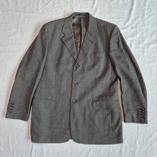 Wool Dogtooth Blazer Black