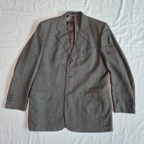 Wool dogtooth blazer - wool,