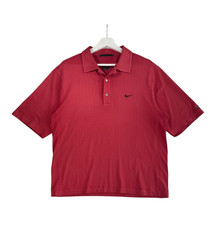 VTG Nike Polo Shirt Mens M Red