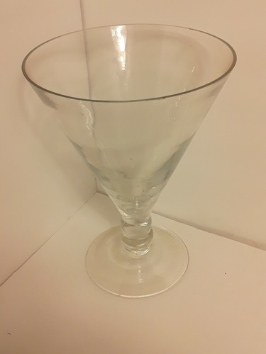 Martini glass floral vase - glass,