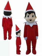 Christmas Boy Mascot Costume Suit Cosplay Party Fancy Dress Outfits Adult Parade