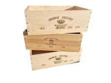 3 Pack - Wooden Box Crates 12 Half bottle size HOME STORAGE SHOP DISPLAY BOXES.