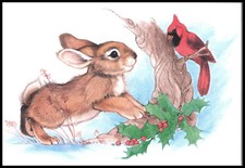 Greeting Card - Bird Rabbit -
