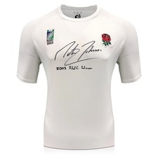 Martin Johnson Signed Commemorative '03 England Rugby Shirt: Inscription