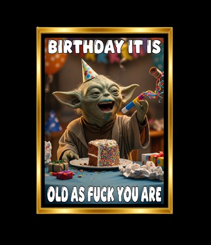 Birthday card funny - birthday,