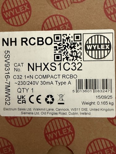 Wylex nhxs1c32 rcbo c32 - wylex,