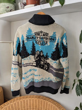 Rare Harley Davidson cardigan motorcycle sweater shacket unisex new MEN'S SMALL