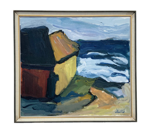 Vintage expressionists oil - vintage,