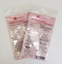 Woodwarm Clear Magic Singles 3D Stamps. 2 Pack BUNDLE