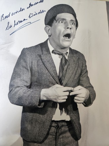 Signed norman wisdom 10x8 - signed,