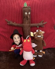 Room on the Broom Gruffalo Witch Stickman Dragon Set of 4 Plush Soft Toys Aurora