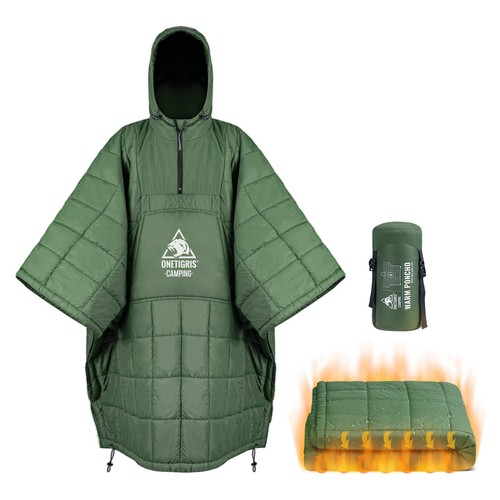 Camping blanket poncho - camping, with