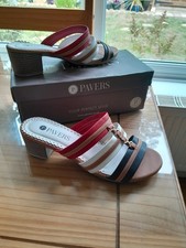 Pavers red white blue sandals