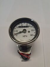 Mini Chrome Speedo With White Dial 1:1 Ratio Fit Most BSA TRIUMPH NORTON