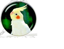 BIRD WHITE COCKATOO  Pendant