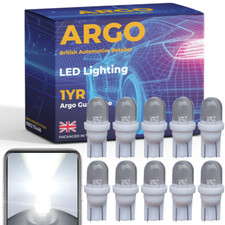 T10 501 Led Xenon White Car Side Light W5W Interior Capless Bright Bulbs 12v 10x