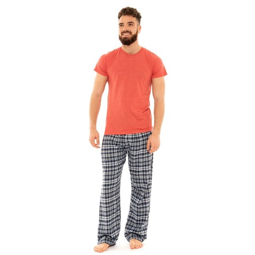 Mens flannel pyjamas set - set, short