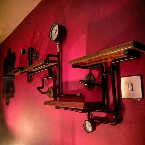 Steampunk shelving retro - shelving,
