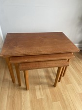 Vintage Mid-century Nest of 3 Tables