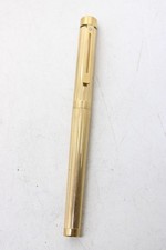 F Vintage 14k Gold Nib Sheaffer Targa Gold Plated Fountain Pen