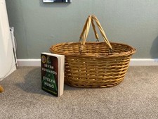 Large vintage wicker shopping
