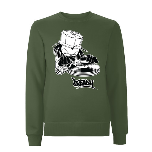 Dready sweatshirt w 90s - sweatshirt, b&w