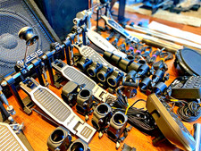 ALESIS Drum DM6 Snare Tom Cymbal Crash Choke HH Pedal Rack Tube Module Loom 9v