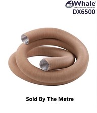 WHALE & TRUMA 65mm Blow Air Ducting Heating Pipe Caravan Motorhome Beige DX6500