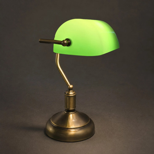Vintage green glass - vintage, desk