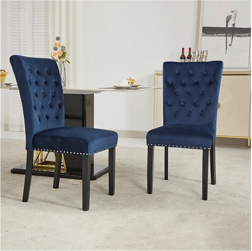 Velvet dining chairs set - velvet, of