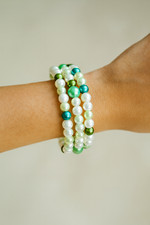 Handmade Beaded 3 Coil Memory
