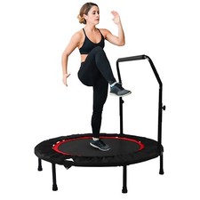Fitness trampoline with - trampoline, handle