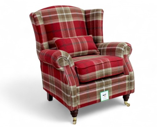 Fabric high back armchair - high,