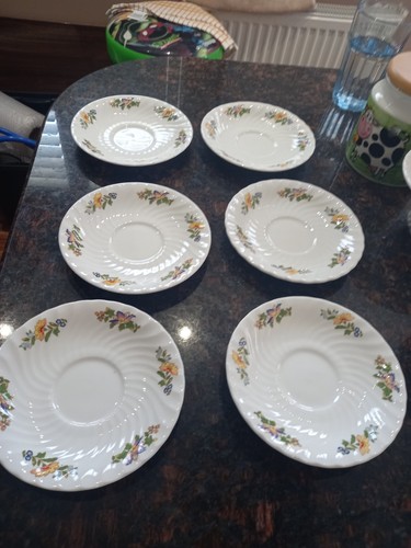 Aynsley cottage garden saucers - aynsley,