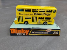 Dinky Toys No. 295 - Leyland Atlantean - double decker diecast bus. Yellow Pages