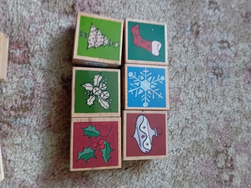 Christmas wooden stamp bundle - ,
