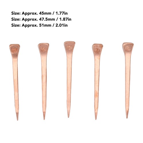 Copper horseshoe nails 250pcs - copper,