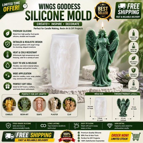 Wings goddess silicone molds - silicone,