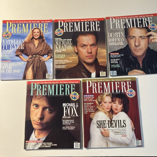 Premiere magazine 1989 lot - premiere, of