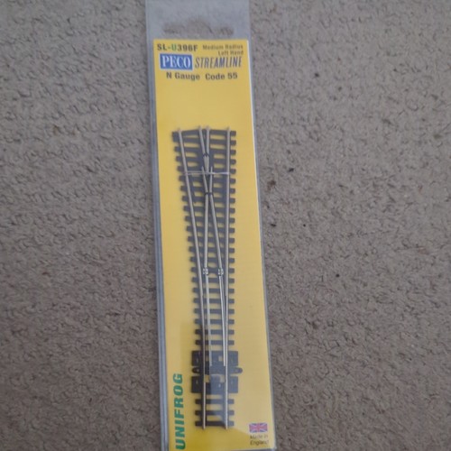 Peco u396f unifrog turnout - peco, sl-u396f