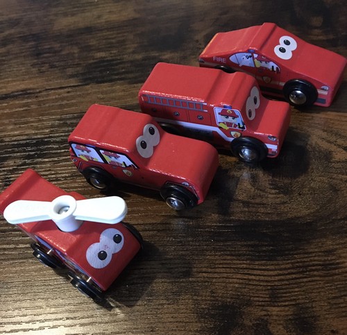 Adore wooden fire vehicle - wooden,