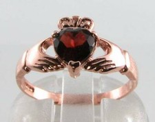 9CT 9K ROSE GOLD AAA GARNET