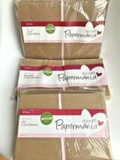 50 Kraft Plain Card Blanks Natural Eco Recycled Brown Envelopes Christmas Party